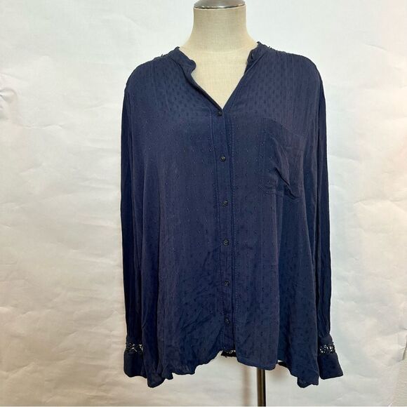 Free People The Best Blouse Button Down Top 028 - Picture 1 of 3